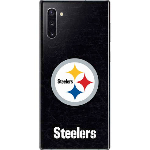NFL Pittsburgh Steelers Distressed Galaxy Note 10 Skin