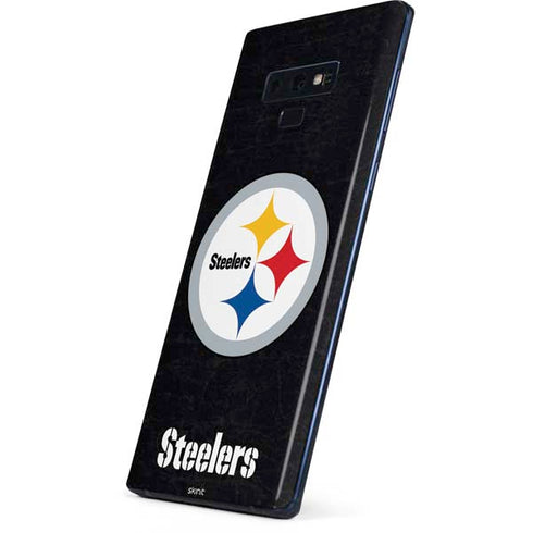 NFL Pittsburgh Steelers Distressed Galaxy Note 9 Skin