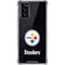 NFL Pittsburgh Steelers Distressed Galaxy Note20 5G Clear Case