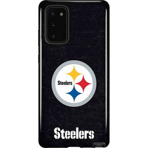 NFL Pittsburgh Steelers Distressed Galaxy Note20 5G Pro Case