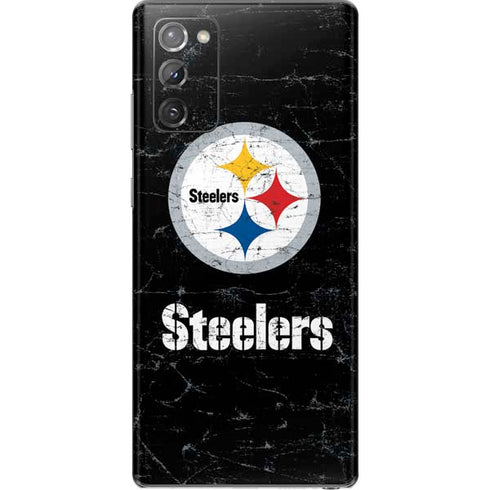 NFL Pittsburgh Steelers Distressed Galaxy Note20 5G Skin