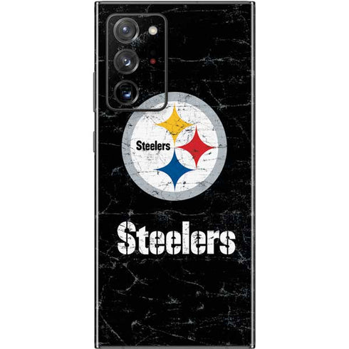 NFL Pittsburgh Steelers Distressed Galaxy Note20 Ultra 5G Skin