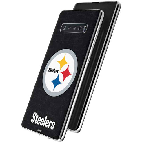 NFL Pittsburgh Steelers Distressed Galaxy S10 Skin