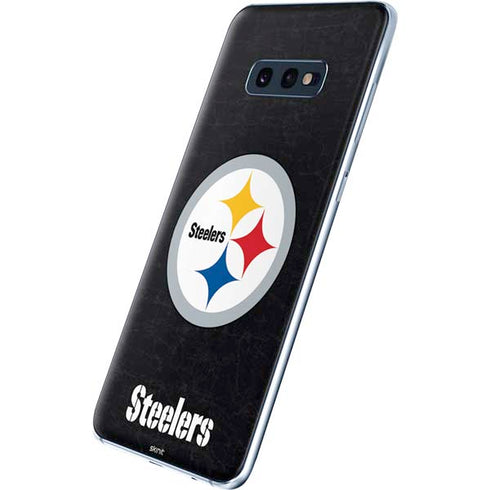NFL Pittsburgh Steelers Distressed Galaxy S10e Skin