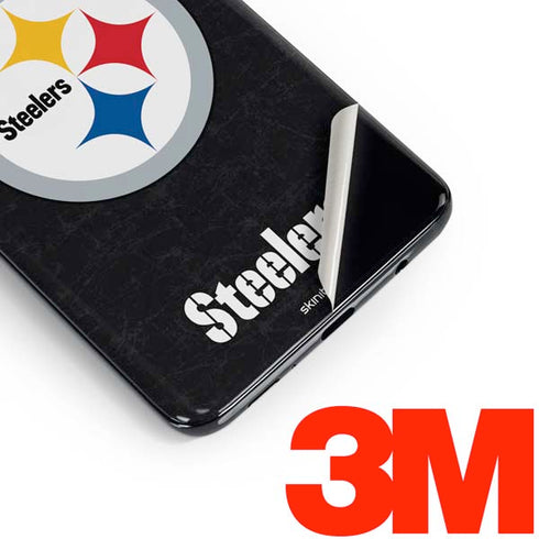 NFL Pittsburgh Steelers Distressed Galaxy S10e Skin
