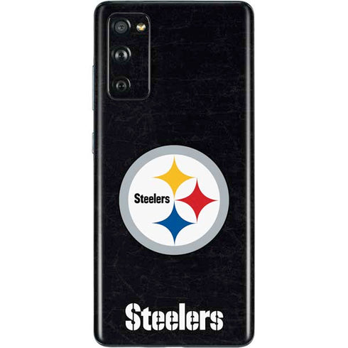 NFL Pittsburgh Steelers Distressed Galaxy S20 Fan Edition Skin