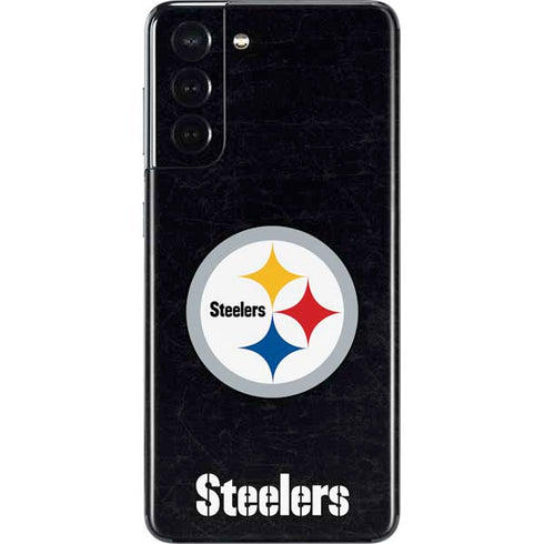 NFL Pittsburgh Steelers Distressed Galaxy S21 5G Skin