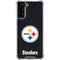 NFL Pittsburgh Steelers Distressed Galaxy S21 FE Clear Case
