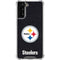 NFL Pittsburgh Steelers Distressed Galaxy S22 Plus Clear Case