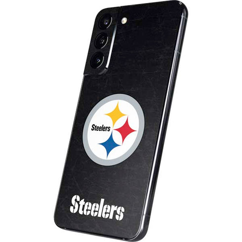 NFL Pittsburgh Steelers Distressed Galaxy S22 Plus Skin