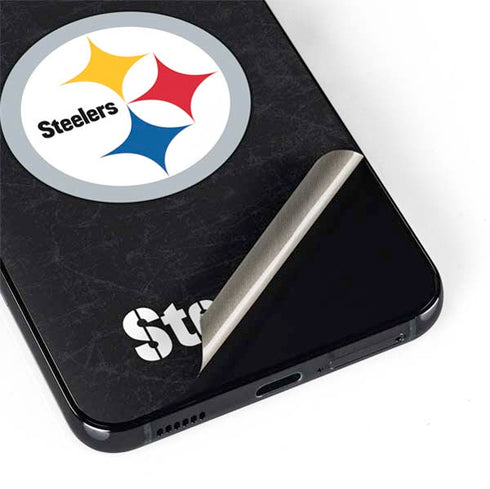 NFL Pittsburgh Steelers Distressed Galaxy S22 Plus Skin