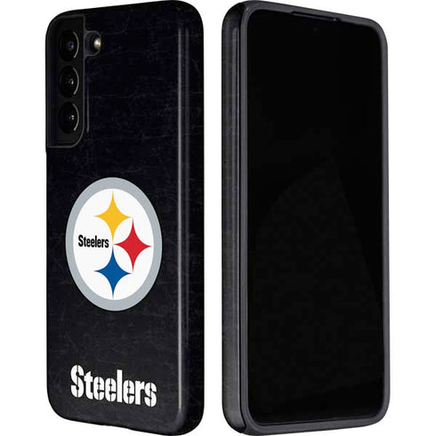 NFL Pittsburgh Steelers Distressed Galaxy S22 Pro Case