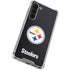 NFL Pittsburgh Steelers Distressed Galaxy S23 Plus Clear Case