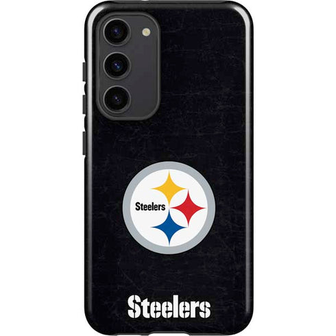 NFL Pittsburgh Steelers Distressed Galaxy S23 Plus Pro Case