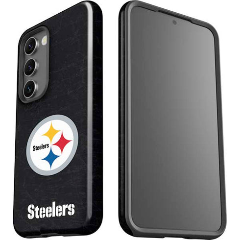 NFL Pittsburgh Steelers Distressed Galaxy S23 Plus Pro Case