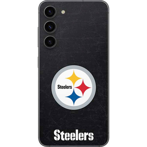 NFL Pittsburgh Steelers Distressed Galaxy S23 Plus Skin