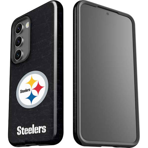 NFL Pittsburgh Steelers Distressed Galaxy S23 Pro Case