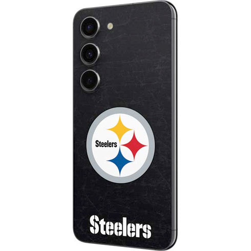 NFL Pittsburgh Steelers Distressed Galaxy S23 Skin