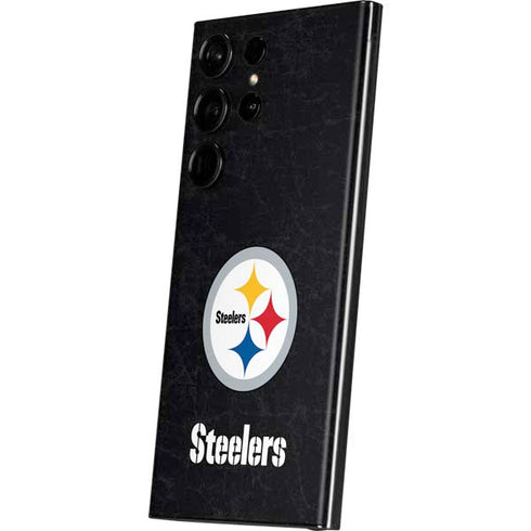 NFL Pittsburgh Steelers Distressed Galaxy S23 Ultra Skin