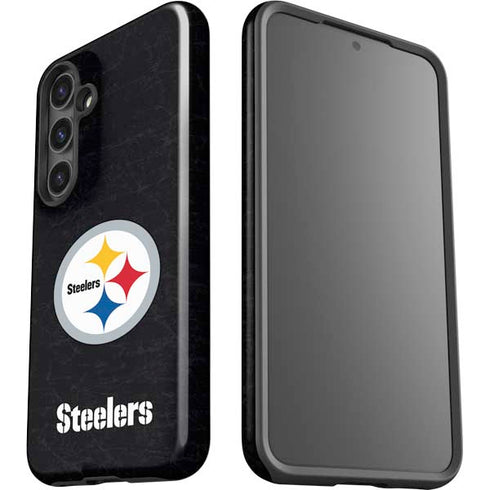 NFL Pittsburgh Steelers Distressed Galaxy S24 Plus Impact Case
