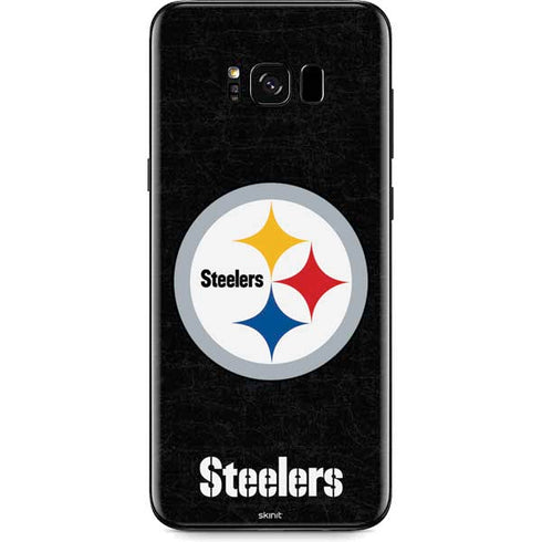 NFL Pittsburgh Steelers Distressed Galaxy S8 Plus Skin