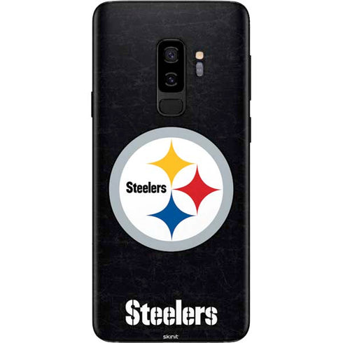 NFL Pittsburgh Steelers Distressed Galaxy S9 Plus Skin