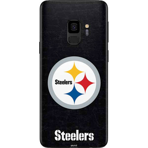 NFL Pittsburgh Steelers Distressed Galaxy S9 Skin