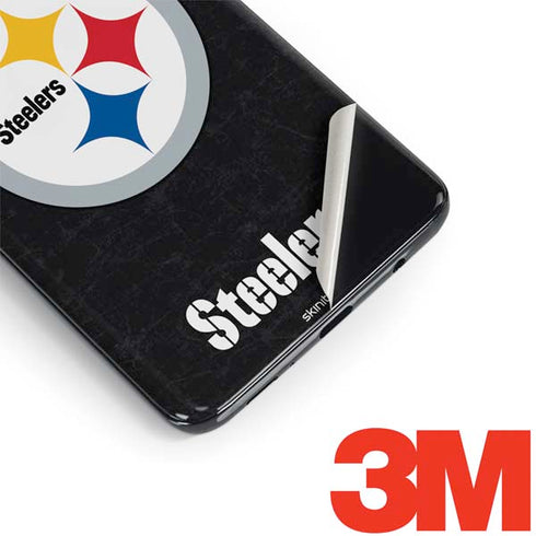 NFL Pittsburgh Steelers Distressed Galaxy S9 Skin