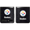 NFL Pittsburgh Steelers Distressed Galaxy Z Flip Skin