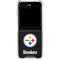 NFL Pittsburgh Steelers Distressed Galaxy Z Flip5 5G Clear Case
