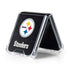 NFL Pittsburgh Steelers Distressed Galaxy Z Flip5 5G Clear Case