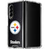 NFL Pittsburgh Steelers Distressed Galaxy Z Fold4 5G Clear Case