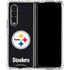 NFL Pittsburgh Steelers Distressed Galaxy Z Fold4 5G Clear Case