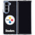 NFL Pittsburgh Steelers Distressed Galaxy Z Fold5 5G Clear Case