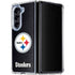 NFL Pittsburgh Steelers Distressed Galaxy Z Fold5 5G Clear Case