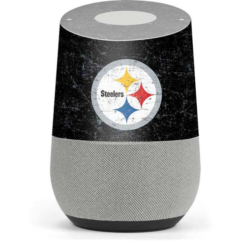 NFL Pittsburgh Steelers Distressed Google Home Skin