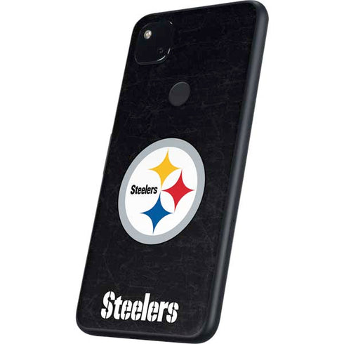 NFL Pittsburgh Steelers Distressed Google Pixel 4a Skin