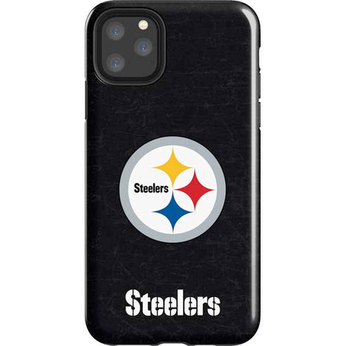 NFL Pittsburgh Steelers Distressed iPhone 11 Pro Max Impact Case