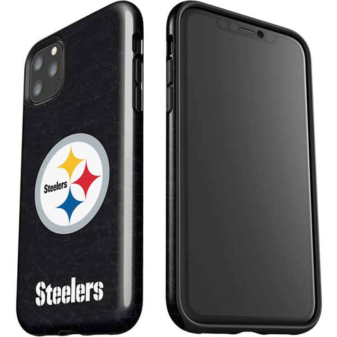 NFL Pittsburgh Steelers Distressed iPhone 11 Pro Max Impact Case