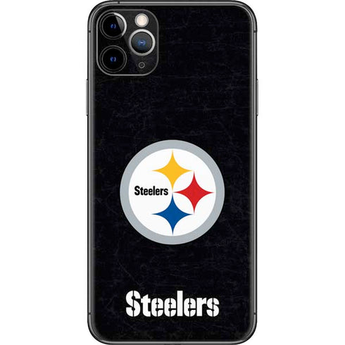 NFL Pittsburgh Steelers Distressed iPhone 11 Pro Max Skin
