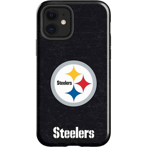 NFL Pittsburgh Steelers Distressed iPhone 12 Impact Case