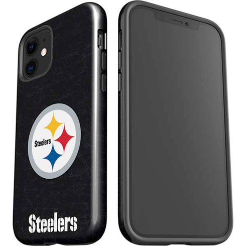 NFL Pittsburgh Steelers Distressed iPhone 12 Impact Case