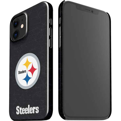 NFL Pittsburgh Steelers Distressed iPhone 12 Mini Lite Case