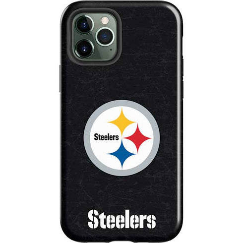 NFL Pittsburgh Steelers Distressed iPhone 12 Pro Impact Case