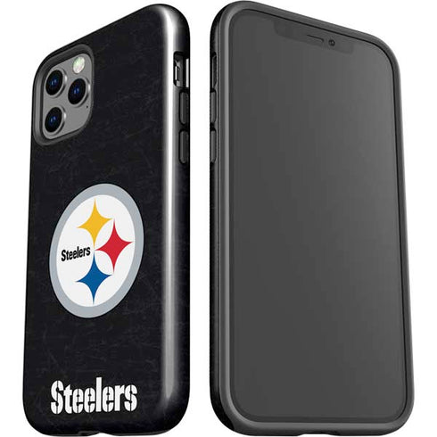 NFL Pittsburgh Steelers Distressed iPhone 12 Pro Impact Case