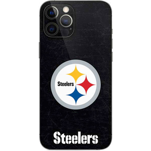 NFL Pittsburgh Steelers Distressed iPhone 12 Pro Max Skin
