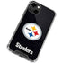 NFL Pittsburgh Steelers Distressed iPhone 13 Clear Case