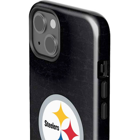 NFL Pittsburgh Steelers Distressed iPhone 15 Impact Case