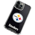 NFL Pittsburgh Steelers Distressed iPhone 14 Pro Clear Case