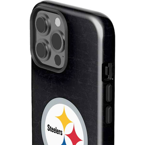 NFL Pittsburgh Steelers Distressed iPhone 15 Pro Max Impact Case